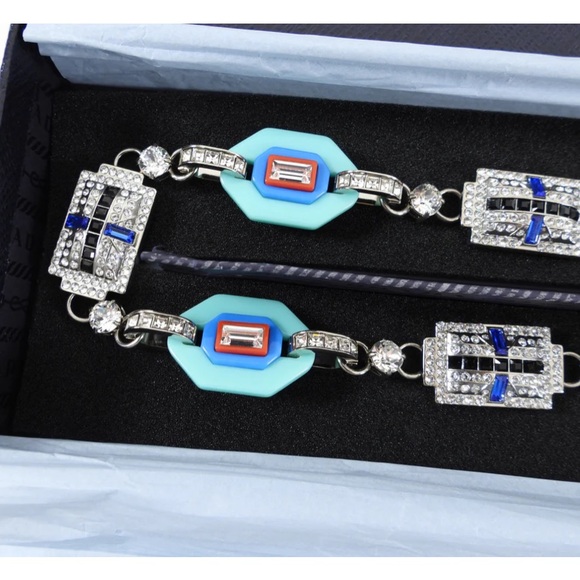 Prada Purse Strap Blue Crystal - Picture 7 of 11